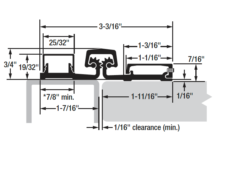 Grade 1 geared Continuous Hinge