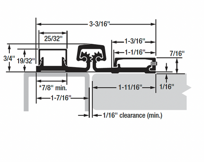 Grade 1 geared Continuous Hinge